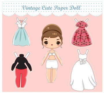 🤎🤎🤎  Bonecas de papel vintage, Roupas de papel, Roupas de boneca de  papel