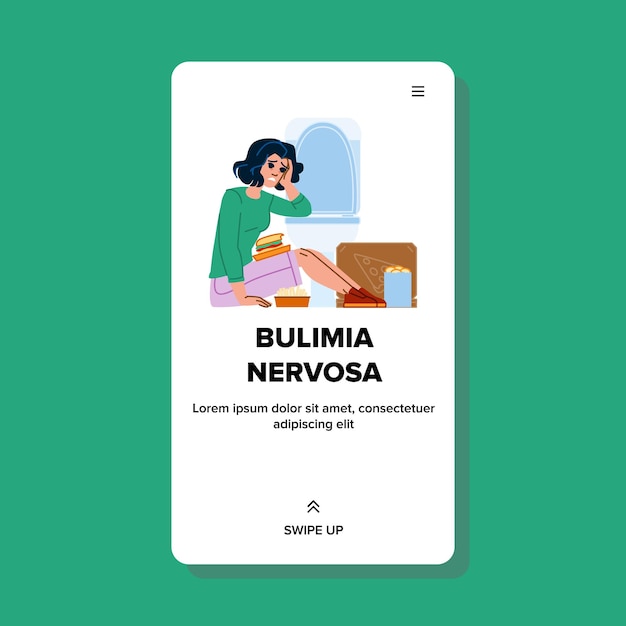 Vetor de bulimia nervosa