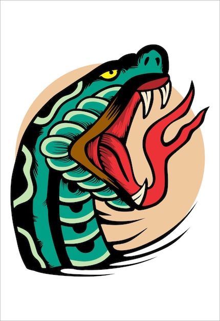 Serpente velha do jogo ilustração do vetor. Ilustração de fundo