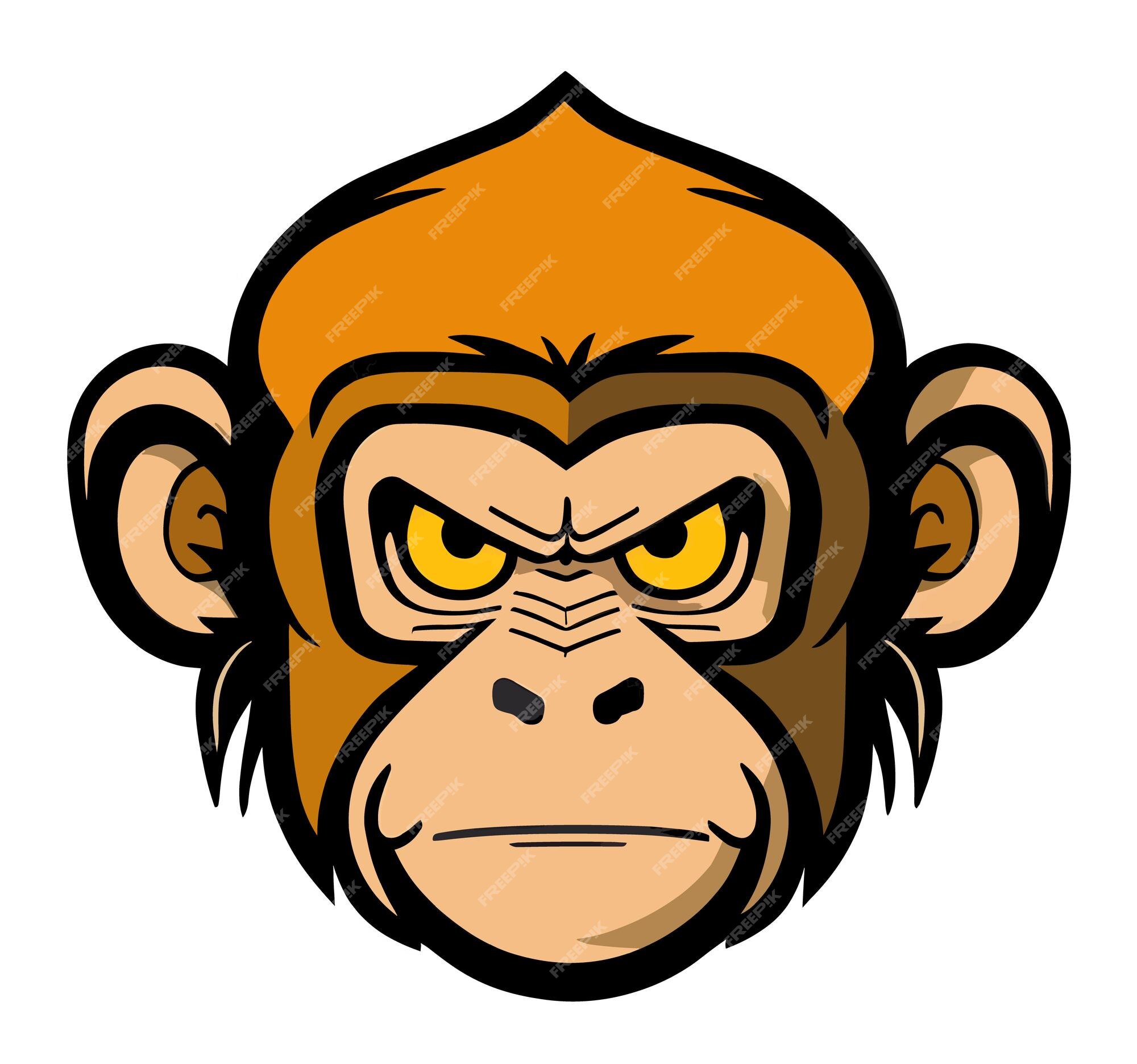 macaco de cabeça de desenho animado legal colorido com design de logotipo  de chapéu vetor símbolo gráfico ilustração ideia criativa 8521563 Vetor no  Vecteezy