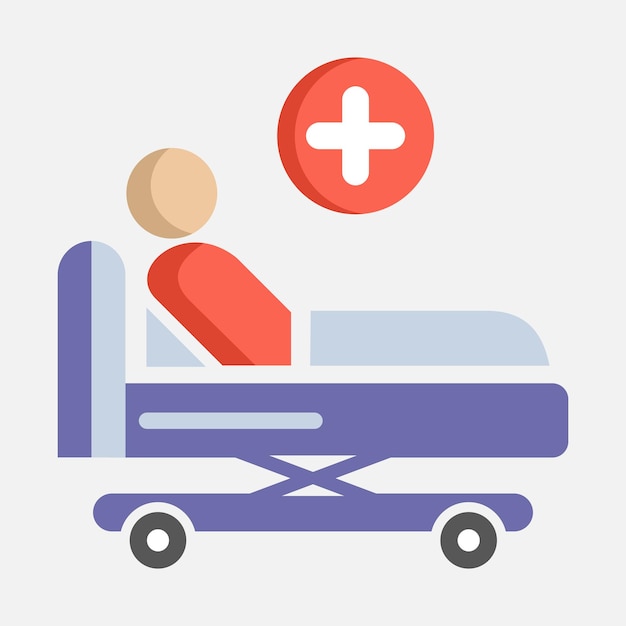 Vetor de cama de hospital icon8