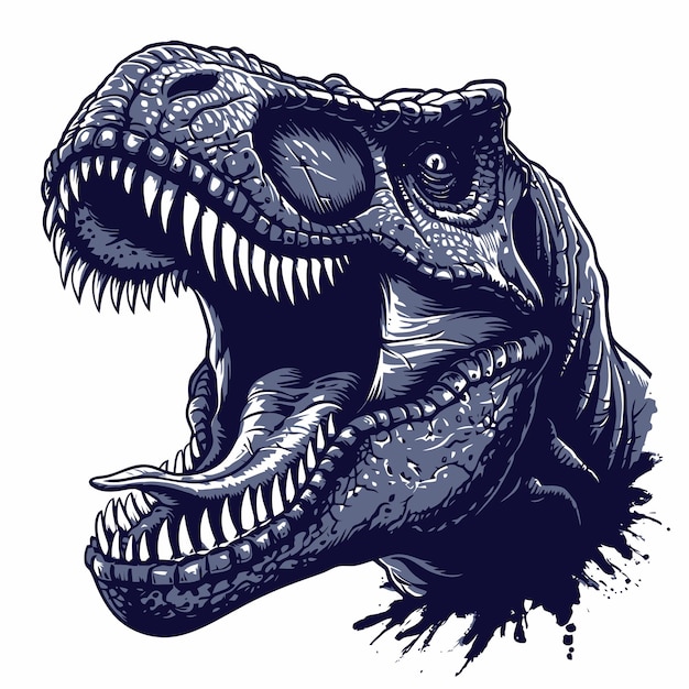 Vetor vetor de camiseta de dinossauro