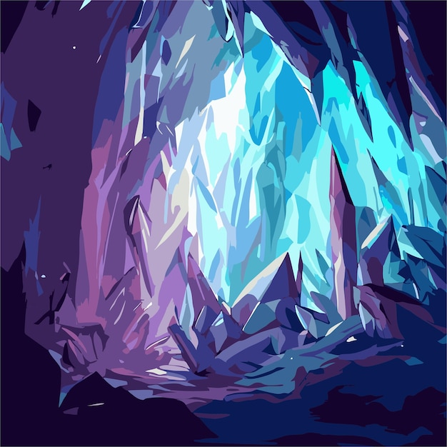 Vetor de caverna de cristal 5