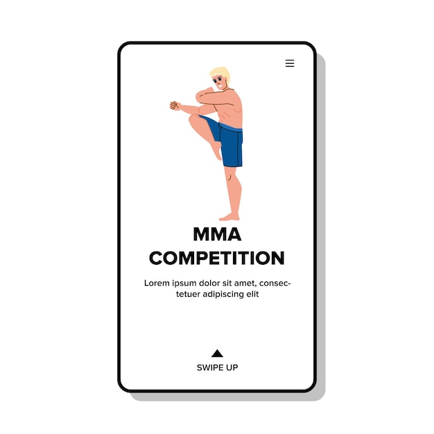 Vetor de competição de mma