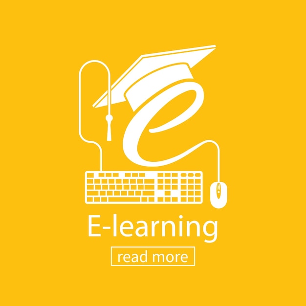 Vetor vetor de conceito de e-learning