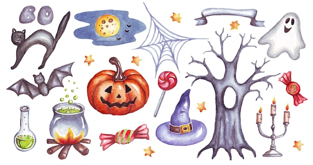 vetor de conjunto de halloween