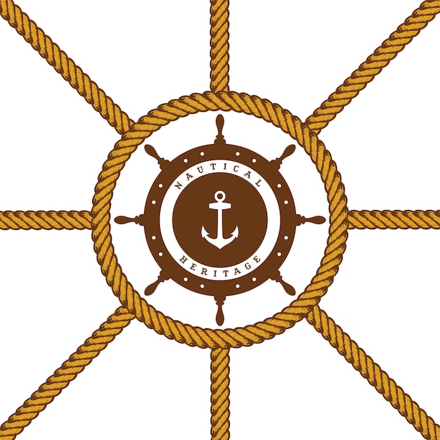 vetor de corda de lasa de marinheiro