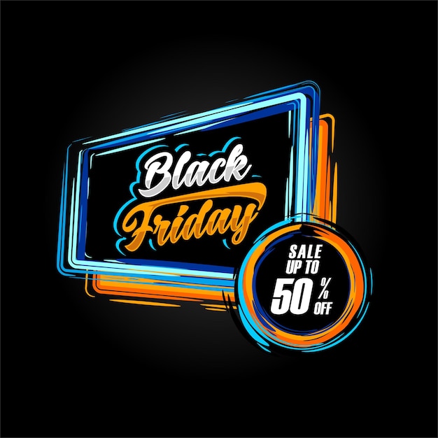 Vetor de desconto do banner black friday