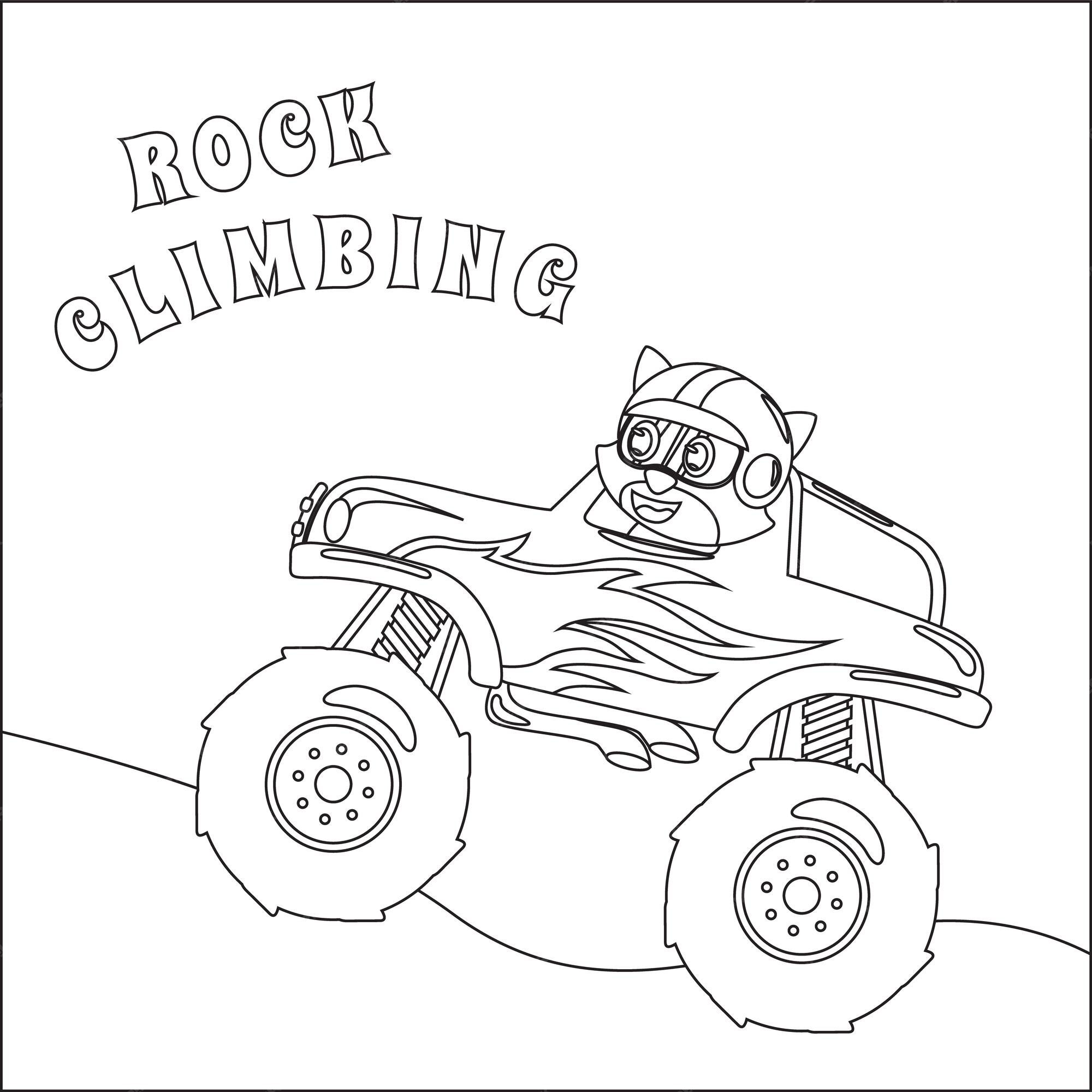 Livro Para Colorir Monster Trucks - Divertidos