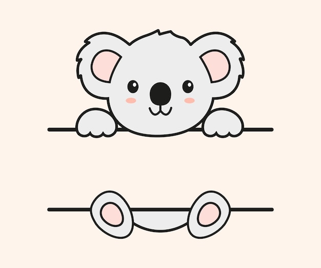 ilustração de atividade de coala bonito de desenho kawaii simples 9208627  Vetor no Vecteezy