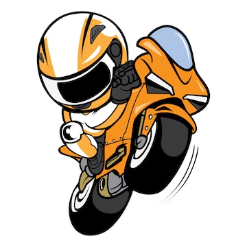 desenho animado animê moto ai gerar 25221349 PNG