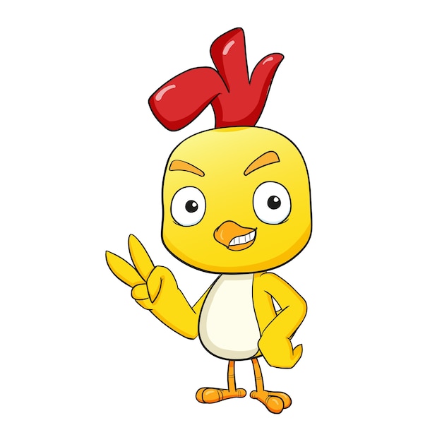 personagem de desenho animado pouco de frango - Fotos de arquivo #15977359