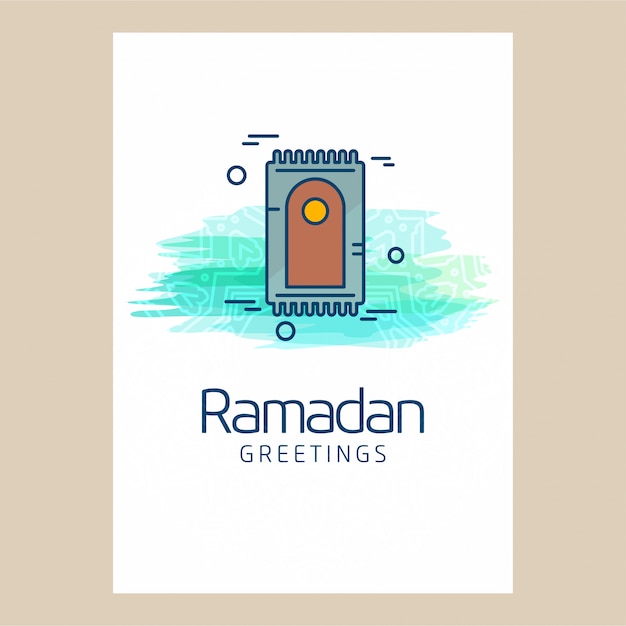 Vetor de design criativo ramadan kareem