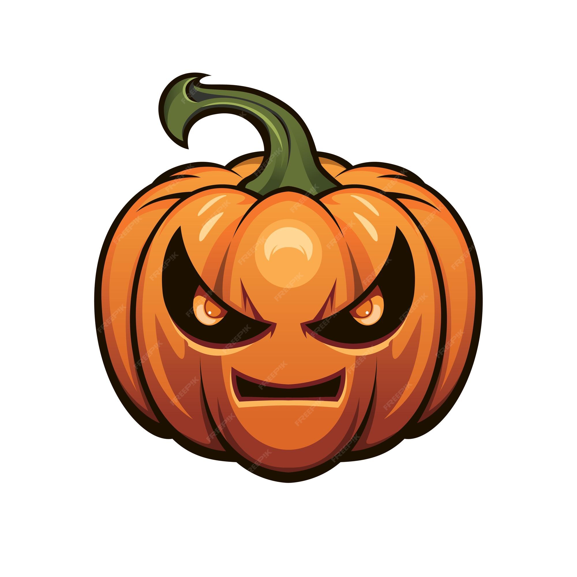 lanterna de abóbora png com uma cara assustadora para evento de halloween.  design de elementos de