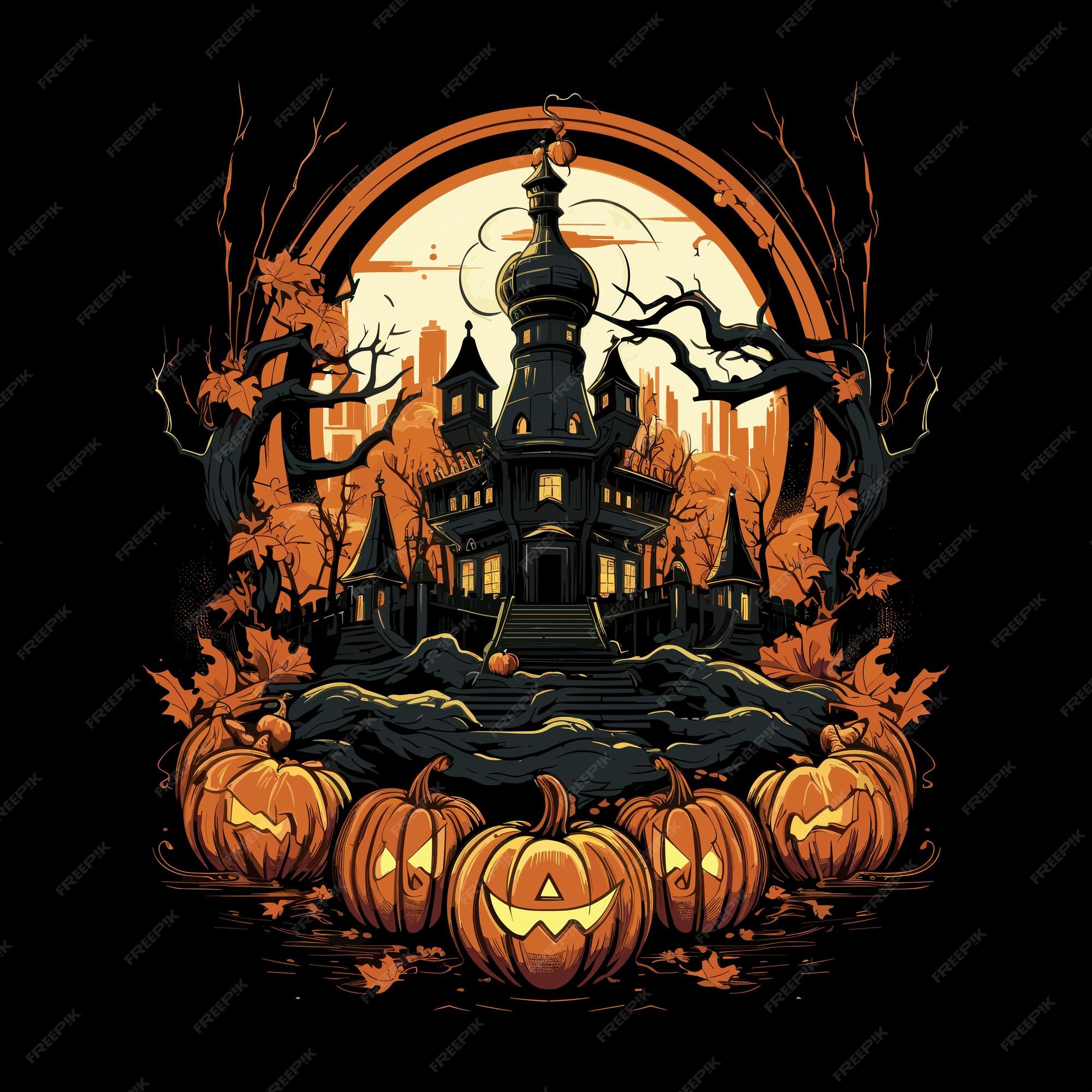 Baixar Vetor De Design De T-shirt De Halloween Para Levantamento Mortal De  Abóbora