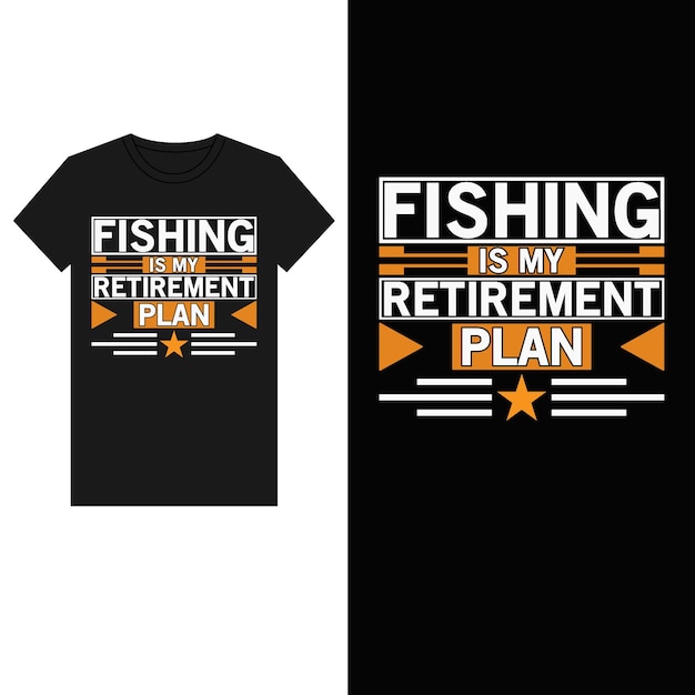 Vetor de design de camiseta de pesca