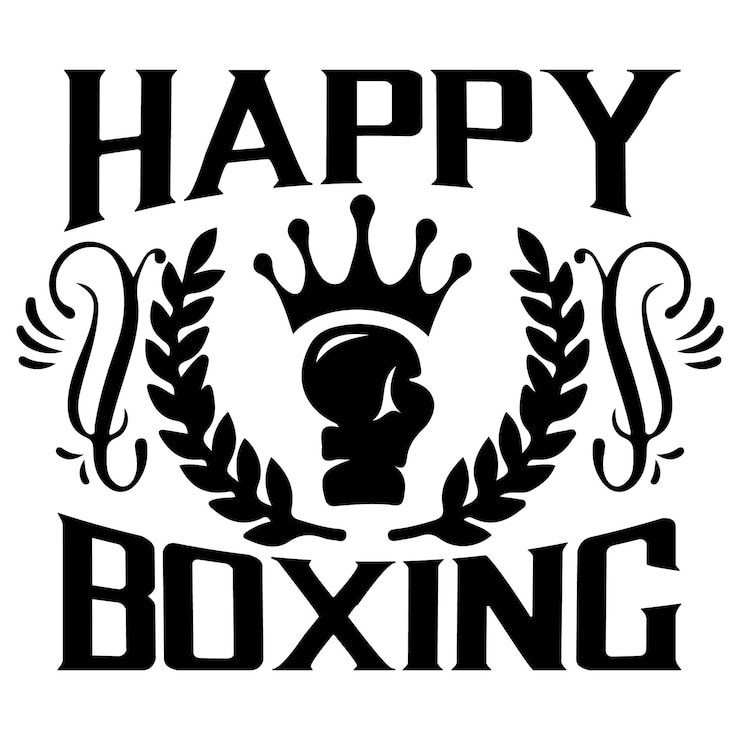 Vetor vetor de design de camiseta do dia do boxe