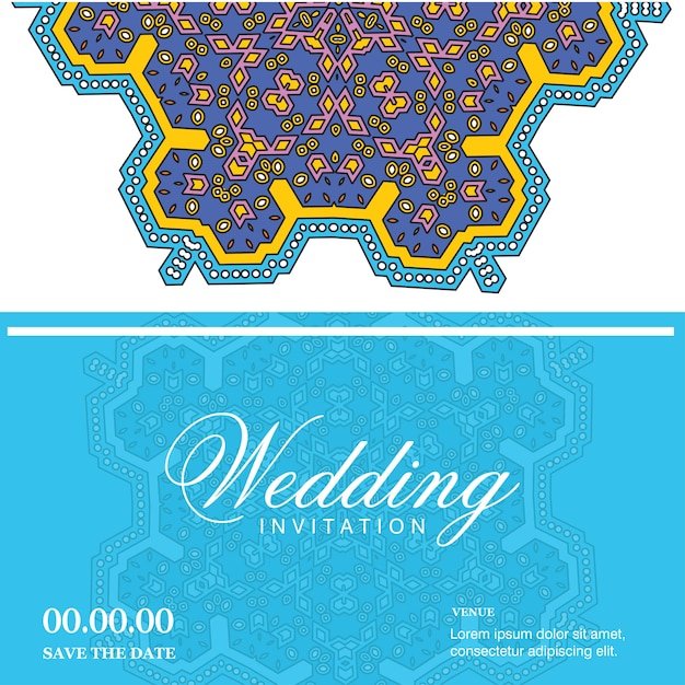 Vetor de design de cartões de casamento