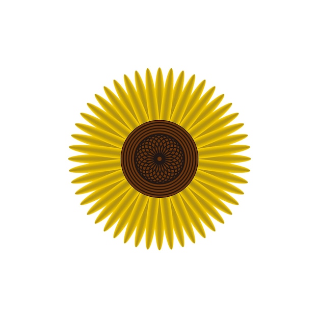 Vetor de design de flor de sol