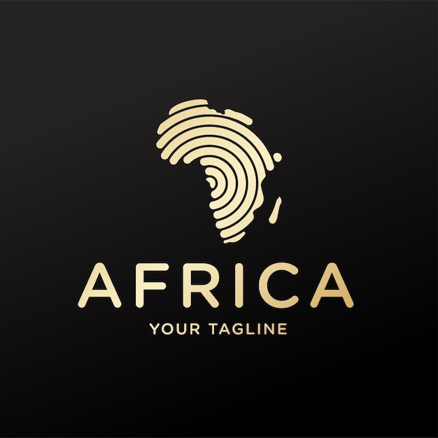 Vetor de design de ícone de logotipo da áfrica