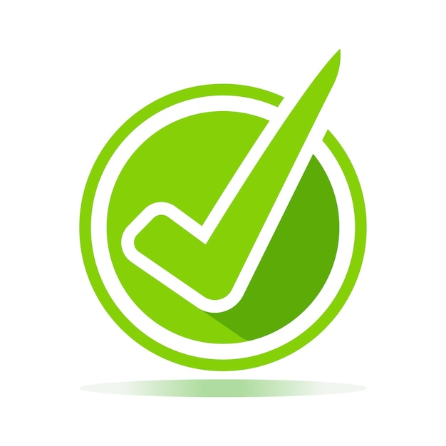 vetor de design de ícone de marca de verificação
