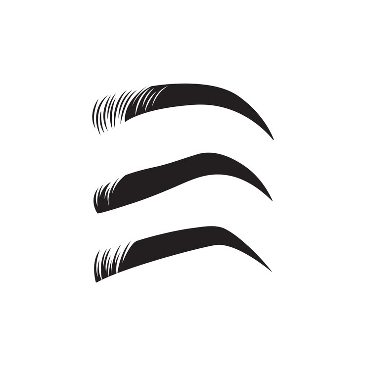 vetor de design de ícones de logotipo de sobrancelha
