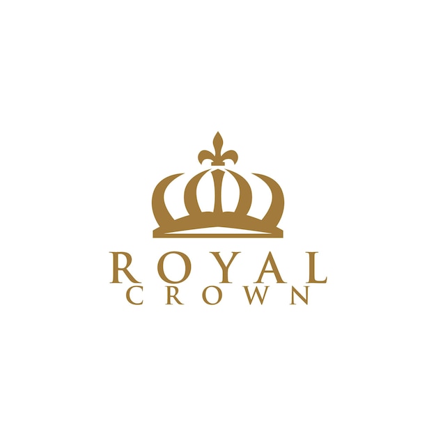 Vetor de design de logotipo da coroa real