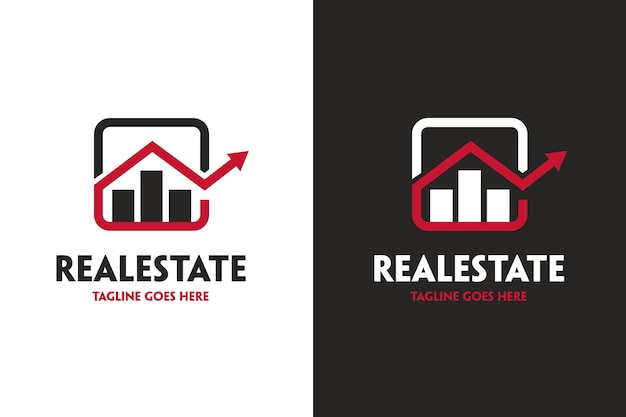 Vetor de design de logotipo de investimento imobiliário