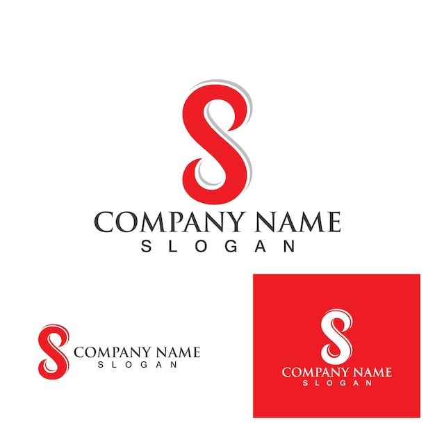 Vetor de design de logotipo de letra s corporativa empresarial