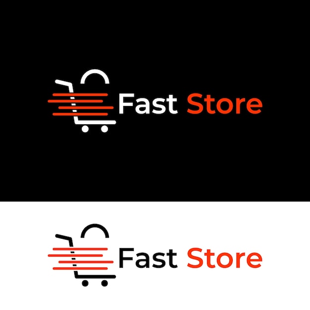 Vetor de design de logotipo de loja comercial