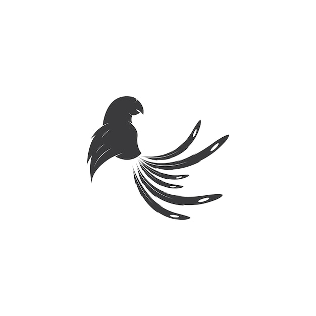 Vetor de design de logotipo de papagaio
