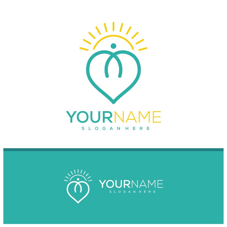Vetor vetor de design de logotipo de pessoas de amor ilustração de modelo de conceitos de logotipo de pessoas de amor criativo