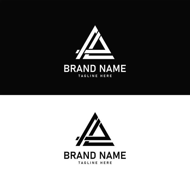 Vetor de design de logotipo inicial de letras AAL