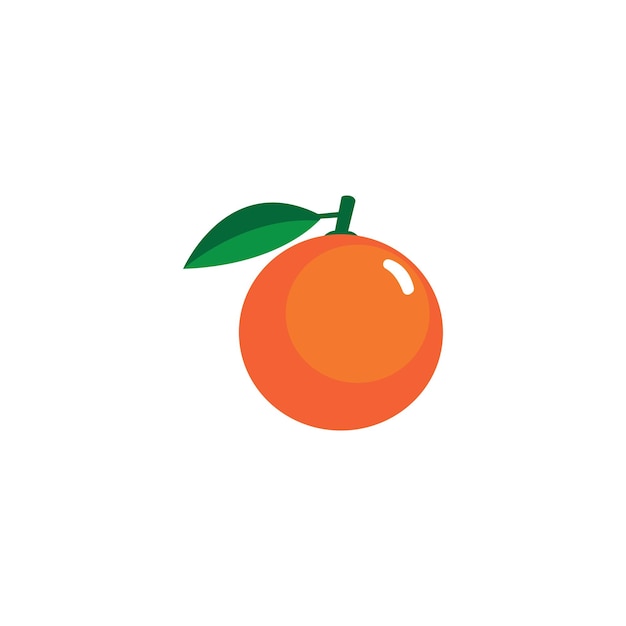 Vetor de design de logotipo laranja