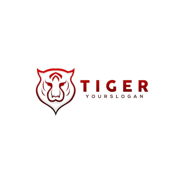 Vetor de design de logotipo tiger