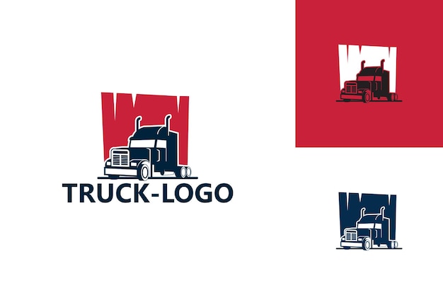 Vetor de design de modelo de logotipo de caminhão, emblema, conceito de design, símbolo criativo, ícone