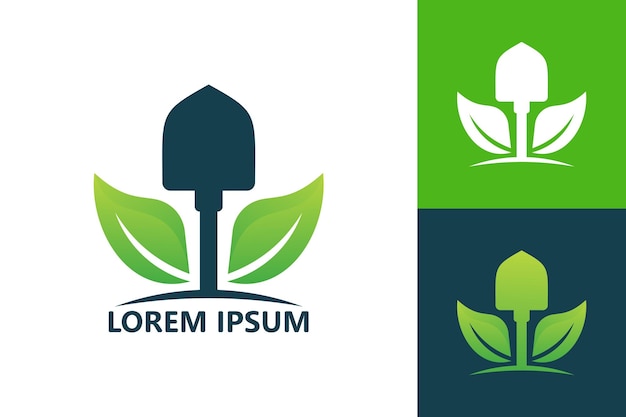 Vetor de design de modelo de logotipo de jardinagem