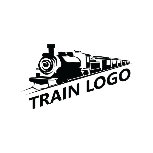 Vetor de design de modelo de logotipo de trem