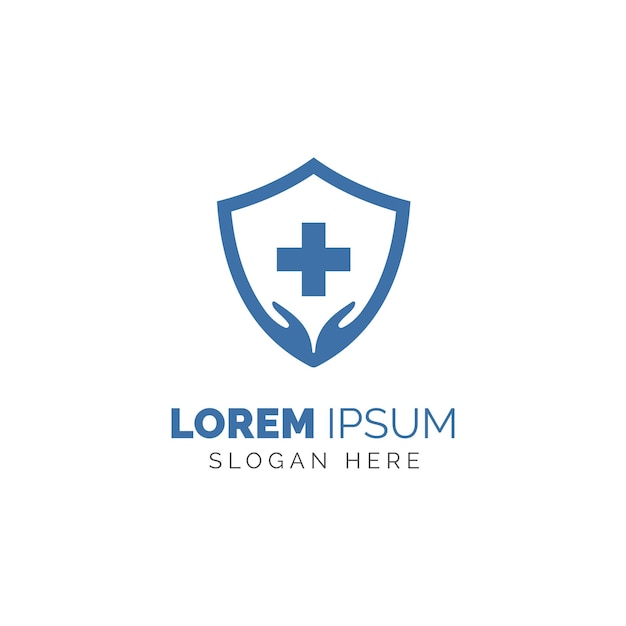 Vetor de design de modelo de logotipo médico. ícone de cruz