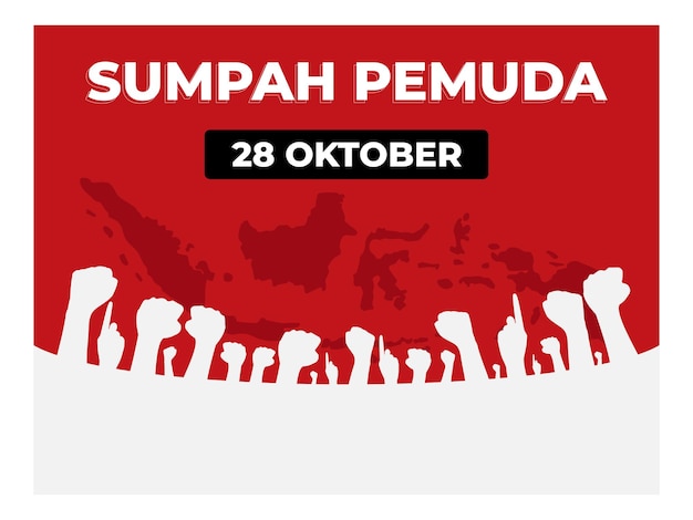 Vetor de design de Sumpah Pemuda