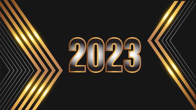 Vetor de design de texto 2023