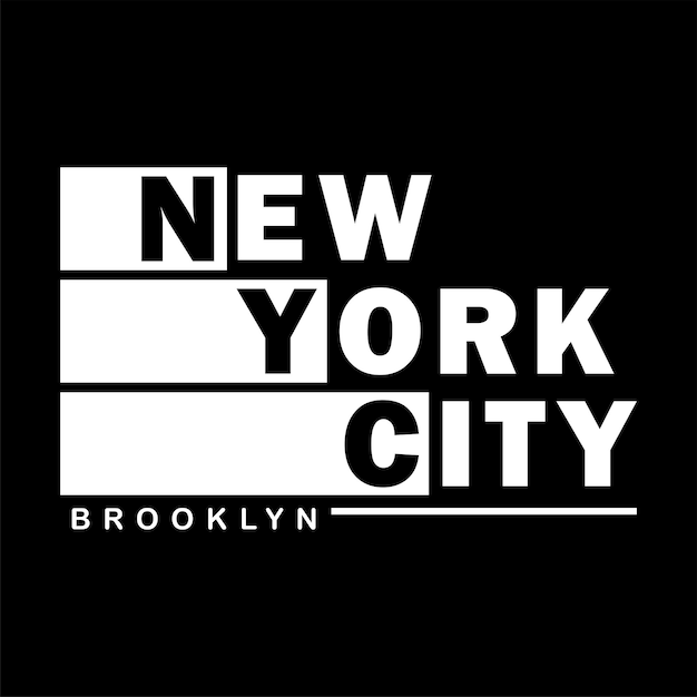 Vetor de design de tipografia de nova york para imprimir camiseta