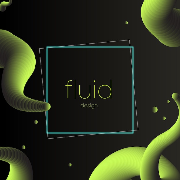 Vetor de design fluido