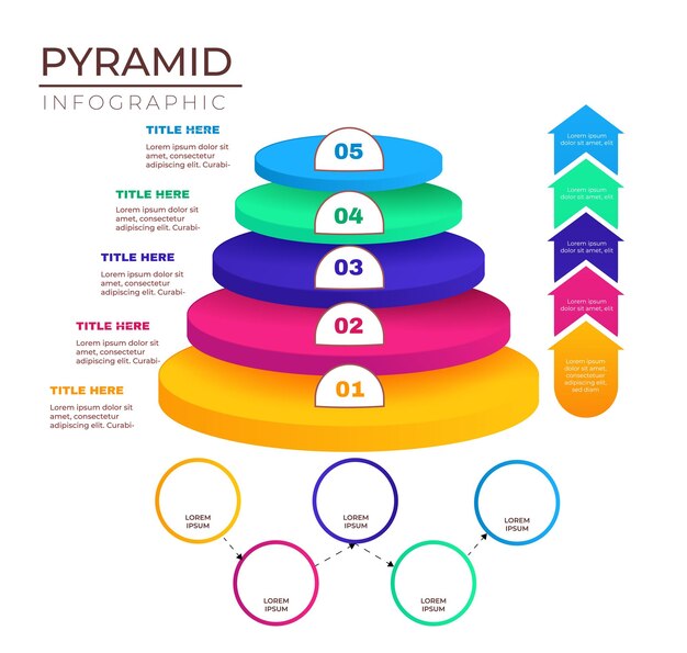 Vetor de design infográfico criativo