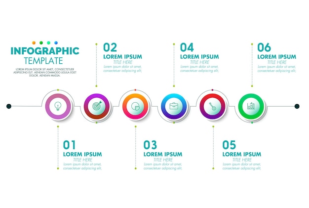 Vetor de design infográfico criativo