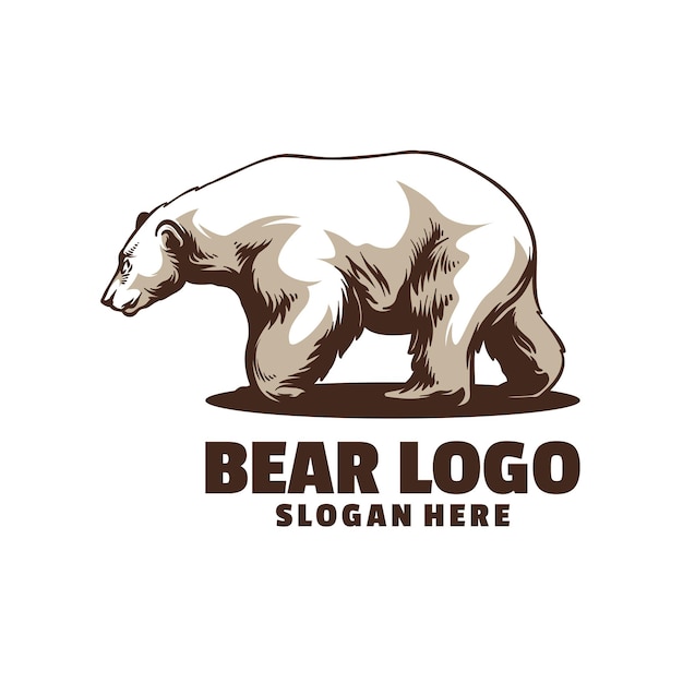 Vetor de designs de logotipo de urso