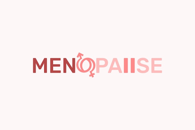 Vetor de elemento de modelo de design de logotipo de menopausa