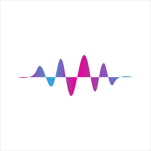 Vetor de equalizador de som de onda de espectro de áudio líquido