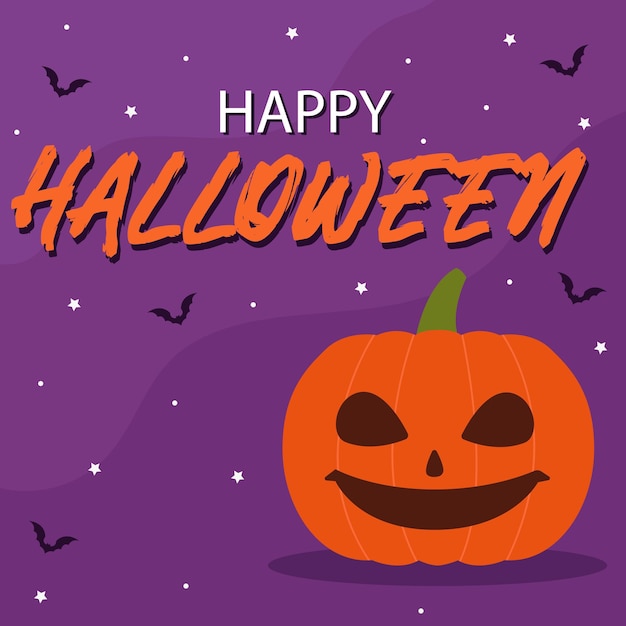 Vetor de felicitações de banner de web brilhante colorido de Halloween