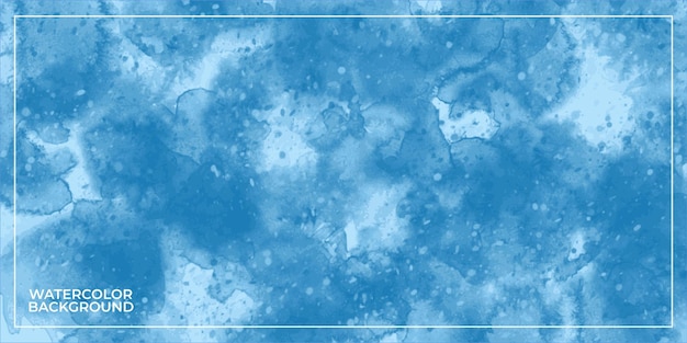 Vetor vetor de fundo aquarela abstrato azul